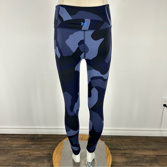 ❤️ Under armour Blue Camouflage Leggings fitted S - Picture 3 of 9